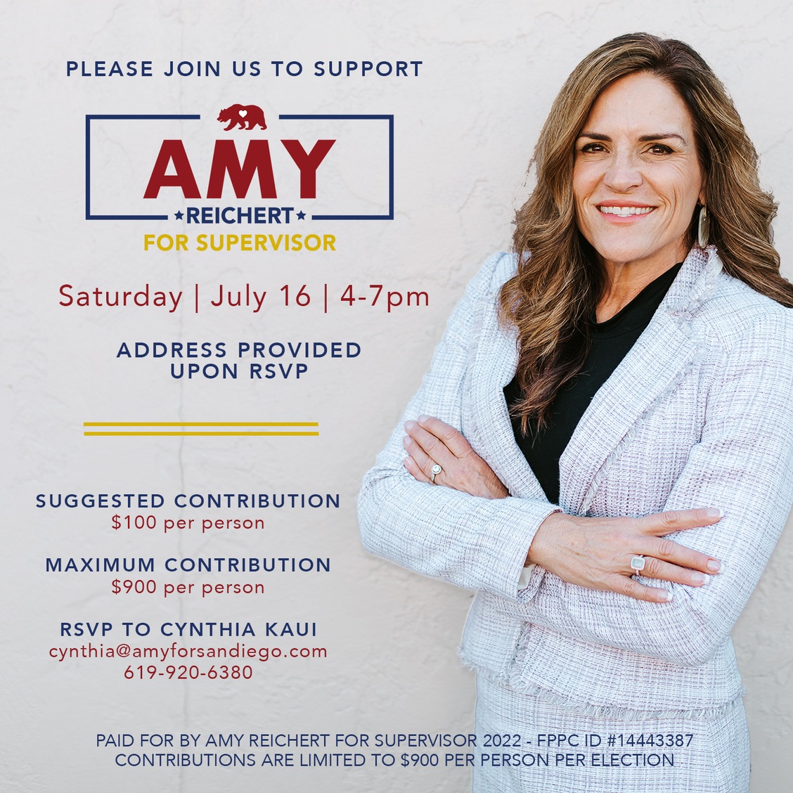 AMY REICHERT FOR SUPERVISOR – Make California Gold Again